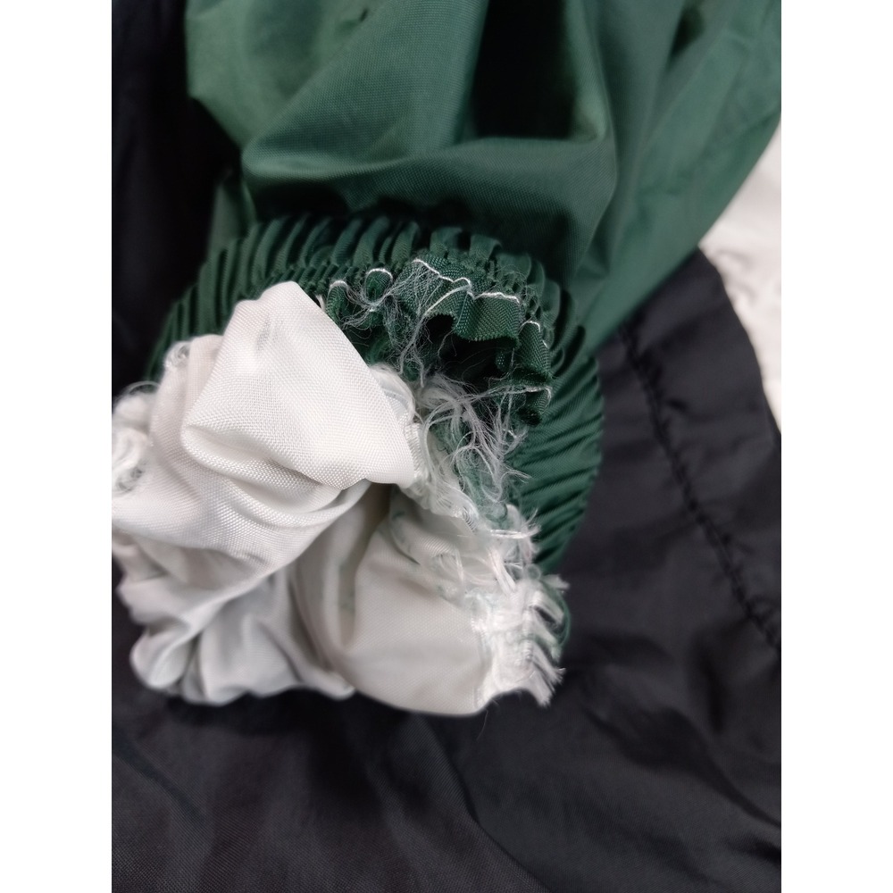 Vintage 90s Wilson Colorblock Windbreaker Jacket Green Black White Mens XL - Picture 10 of 10